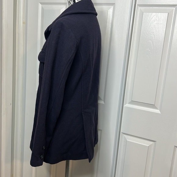 Abercrombie & Fitch Dark Gray Two Pocket S Pea Coat - Picture 4 of 6